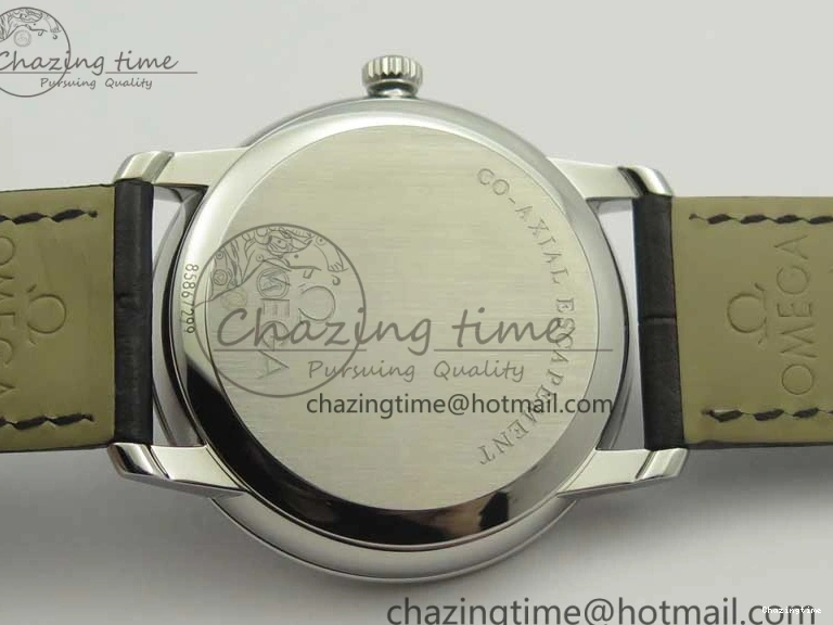 0316 De Ville Prestige Small Second TWF 1:1 Best Edition Black Dial on Black Leather Strap MIYOTA Resilient 8037